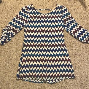 Zig-Zag Striped Bright Dress from Kohl’s